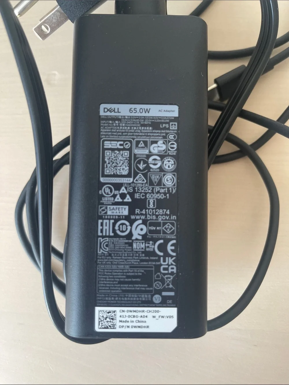 Dell laptop charger